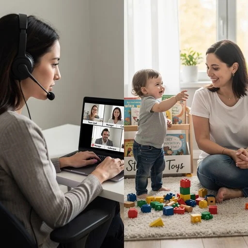 Balancing work and caring for children